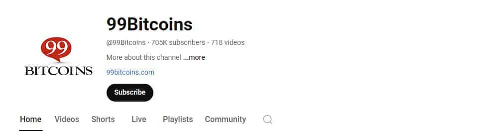 99Bitcoins Crypto Youtube Channels