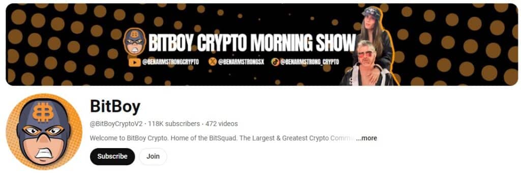 BitBoy Crypto Crypto Youtube Channels
