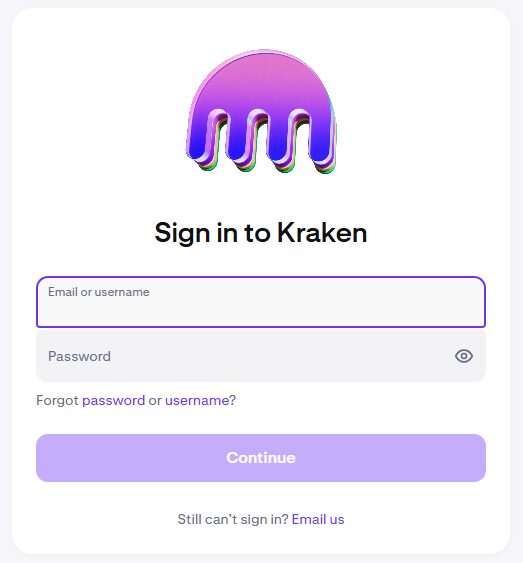 Step 1: Create a Kraken Account