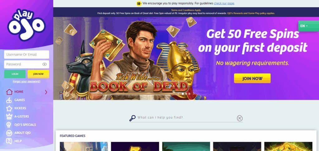PlayOJO Casino