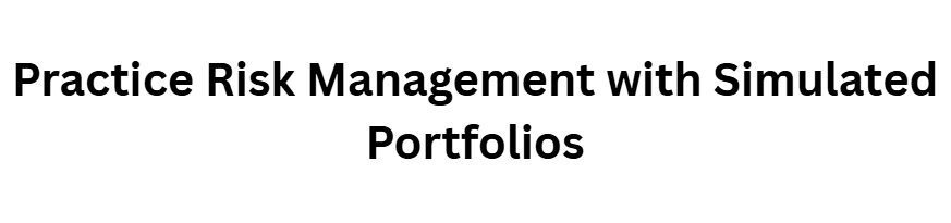 Practice Risk Management with Simulated Portfolios