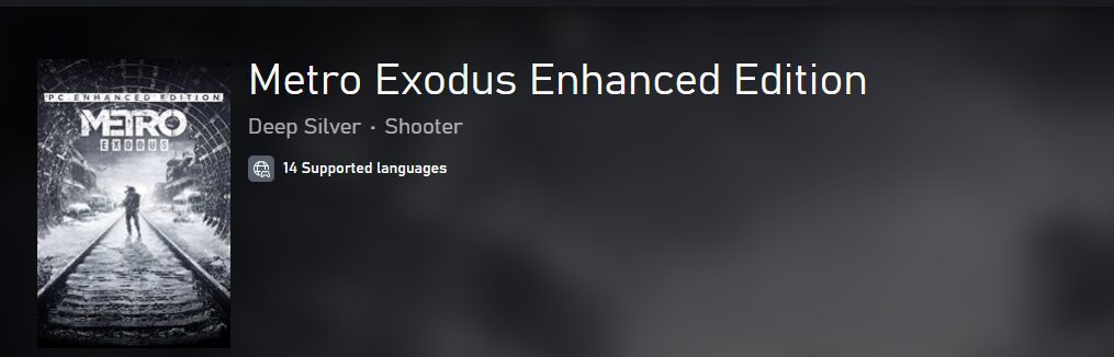Metro Exodus Enhanced Edition